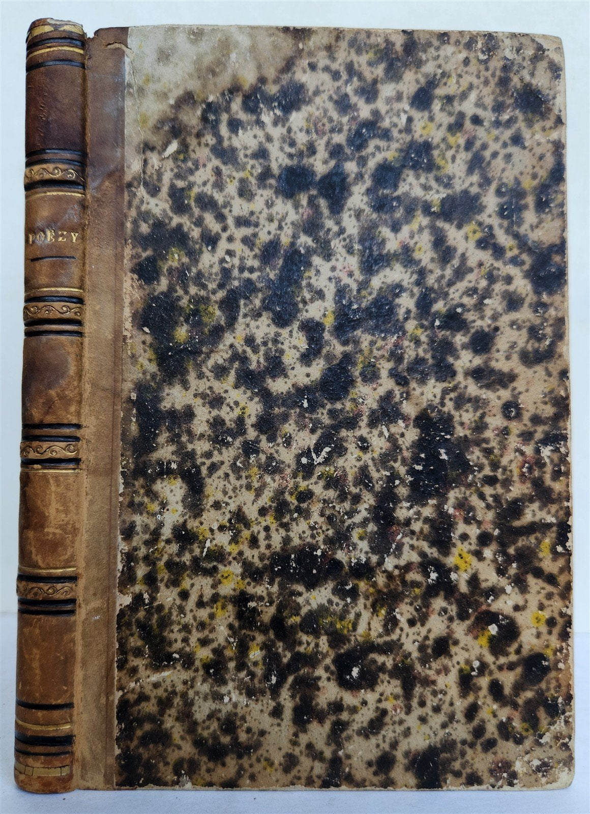 1840 ILLUMINATED POETRY MANUSCRIPT in DUTCH antique