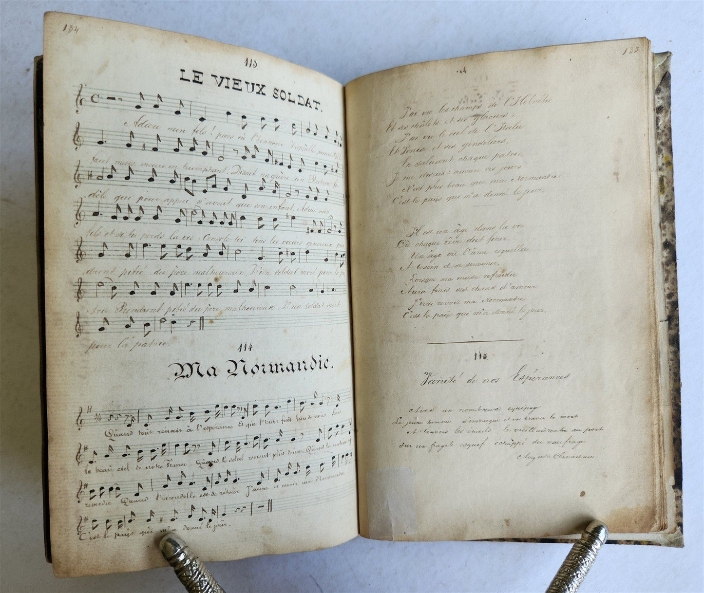 1840 ILLUMINATED POETRY MANUSCRIPT in DUTCH antique