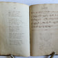 1840 ILLUMINATED POETRY MANUSCRIPT in DUTCH antique
