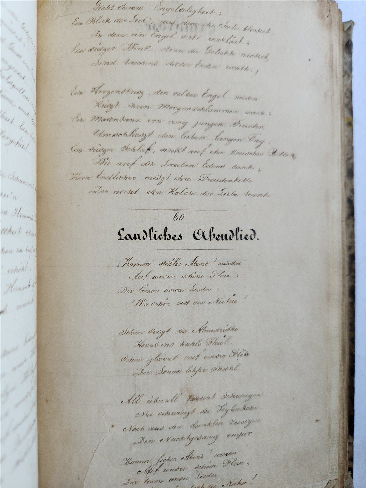 1840 ILLUMINATED POETRY MANUSCRIPT in DUTCH antique