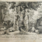 1650 BIBLE FIGURES illustrated by Matthaeus Merian w/ 233 ENGRAVINGS ANTIQUE