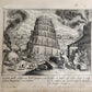 1650 BIBLE FIGURES illustrated by Matthaeus Merian w/ 233 ENGRAVINGS ANTIQUE
