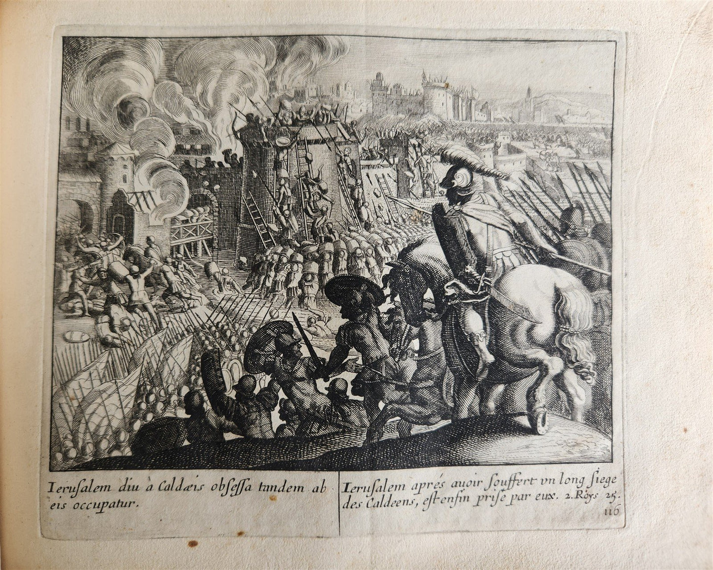 1650 BIBLE FIGURES illustrated by Matthaeus Merian w/ 233 ENGRAVINGS ANTIQUE