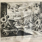 1650 BIBLE FIGURES illustrated by Matthaeus Merian w/ 233 ENGRAVINGS ANTIQUE