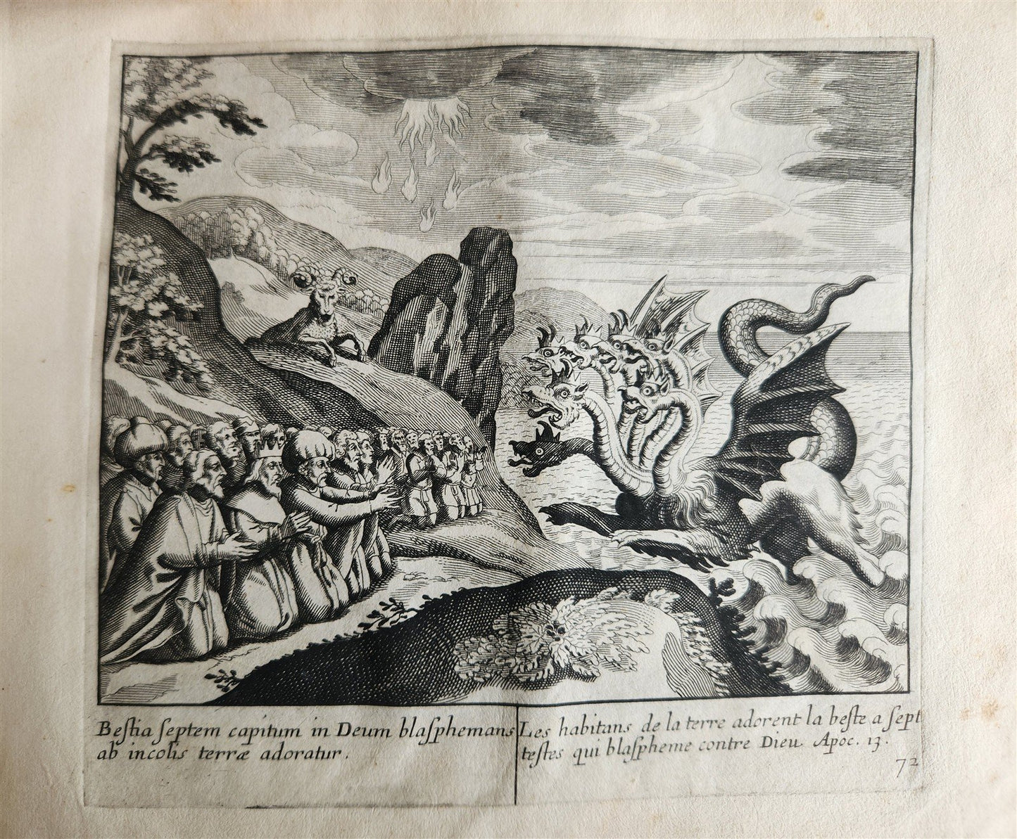 1650 BIBLE FIGURES illustrated by Matthaeus Merian w/ 233 ENGRAVINGS ANTIQUE