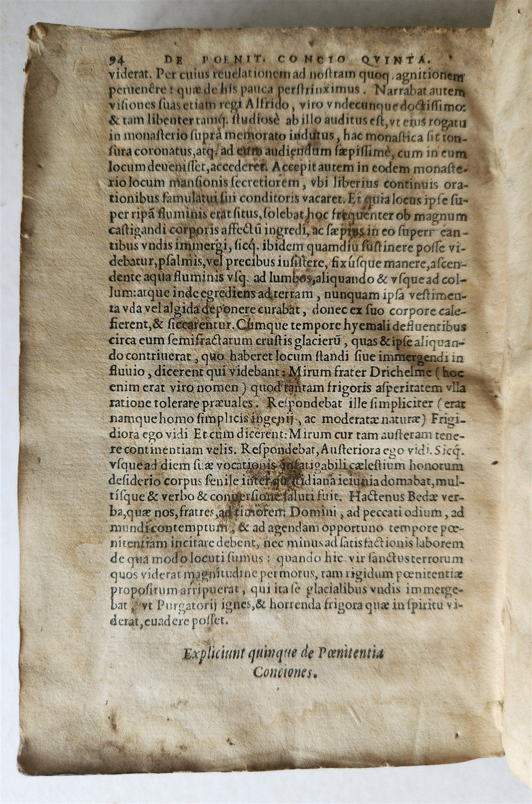 1584 SERMONS by LUIS de GRANADA PLANTIN PRESS vellum binding ANTIQUE 16th cent.