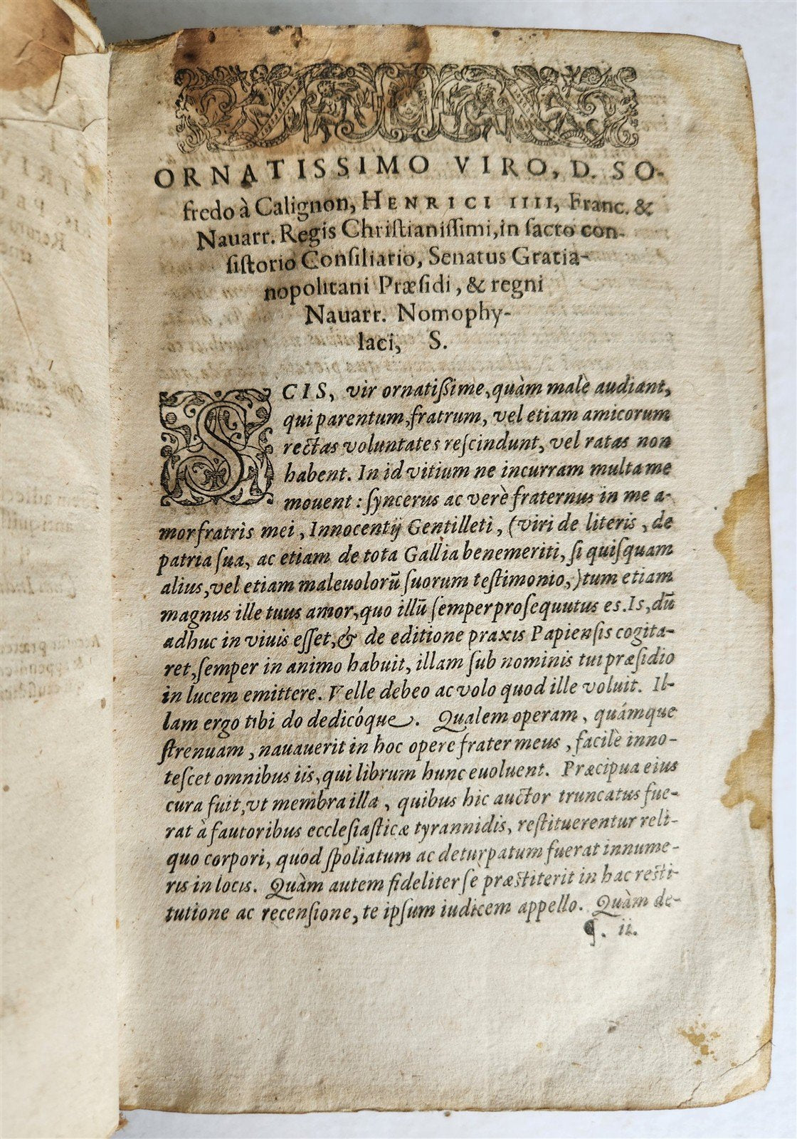 1593 LAW BOOK by Johannes Petrus de Ferrariis ANTIQUE Geneva 16th century