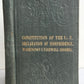 1876 CONSTITUTION of UNITED STATES & DECLARATION of INDEPENDENCE ANTIQUE