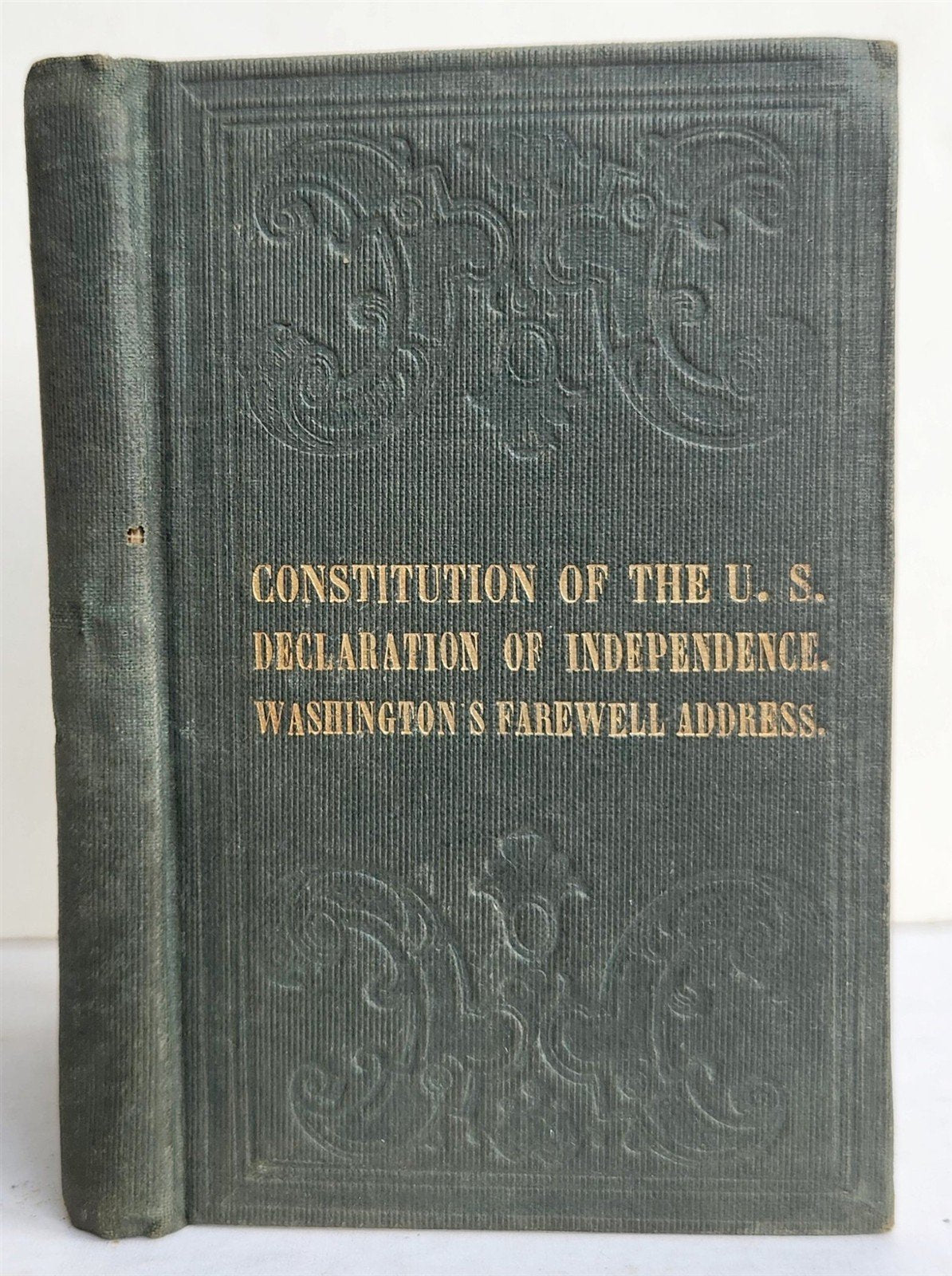 1876 CONSTITUTION of UNITED STATES & DECLARATION of INDEPENDENCE ANTIQUE