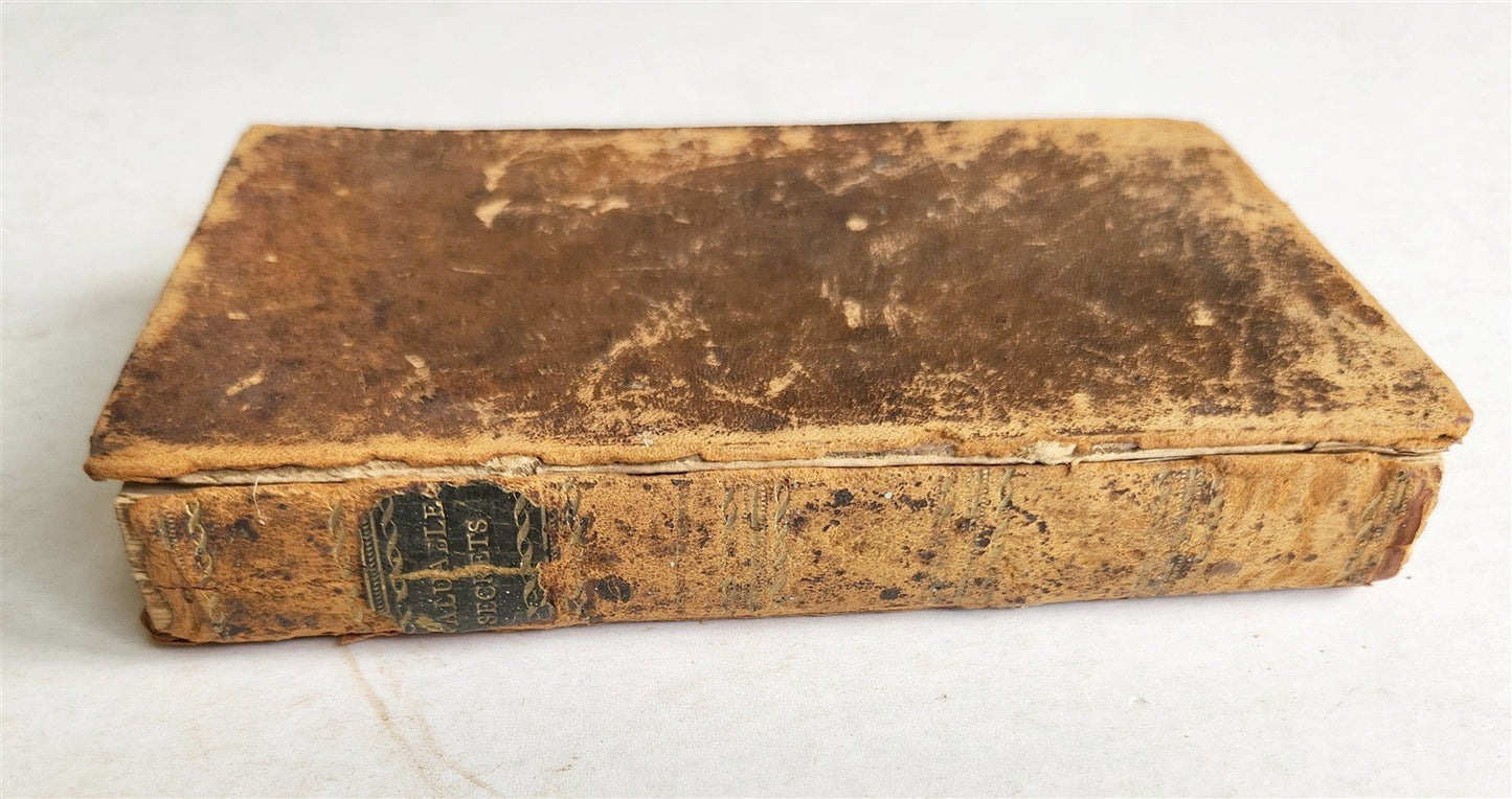 1795 Valuable Secrets Concerning Arts and Trades ANTIQUE Americana