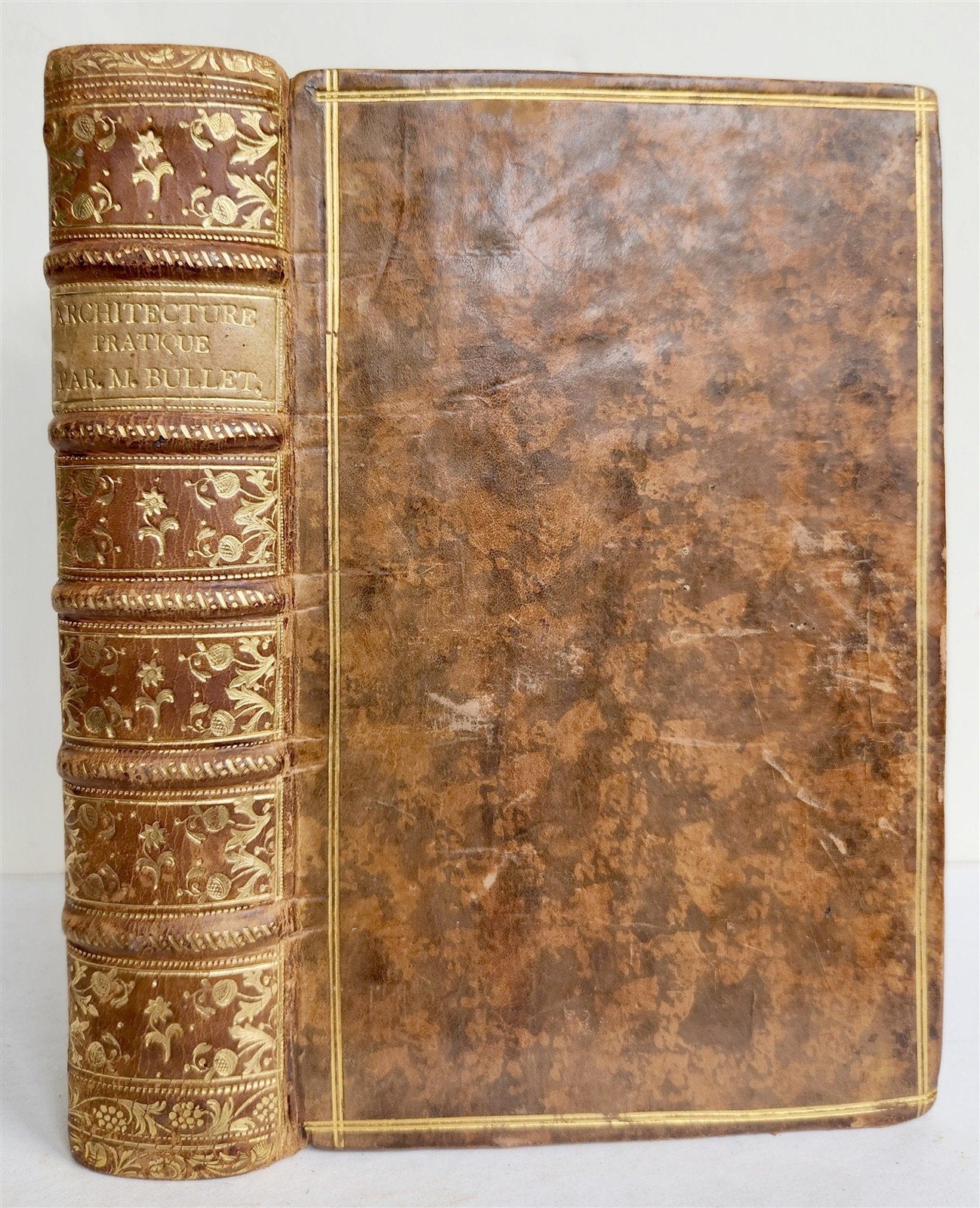 1774 ARCHITECTURE PRATIQUE in FRENCH antique ILLUSTRATED Geometry