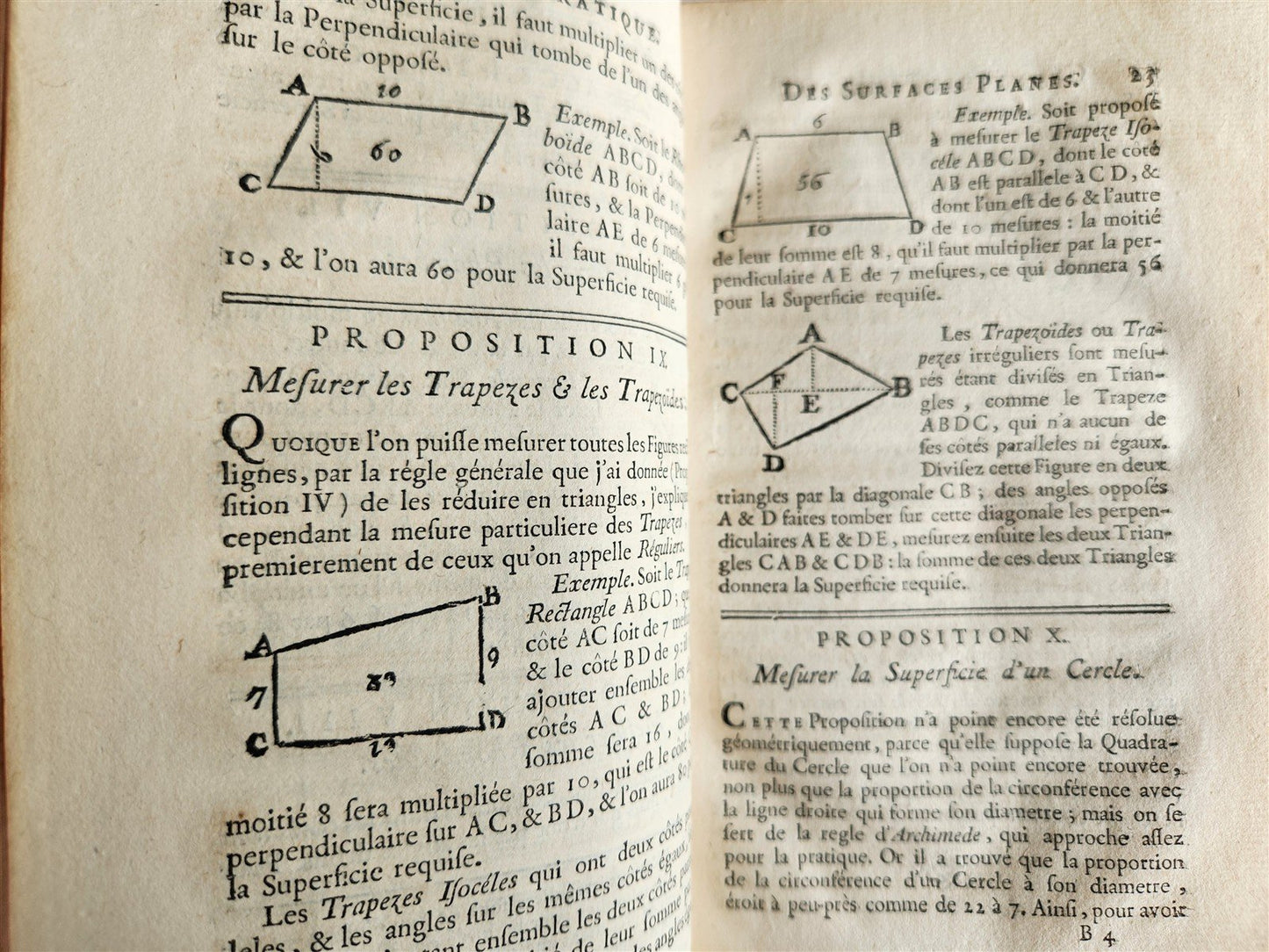 1774 ARCHITECTURE PRATIQUE in FRENCH antique ILLUSTRATED Geometry