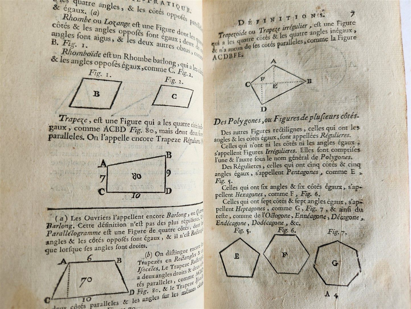 1774 ARCHITECTURE PRATIQUE in FRENCH antique ILLUSTRATED Geometry