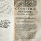 1774 ARCHITECTURE PRATIQUE in FRENCH antique ILLUSTRATED Geometry