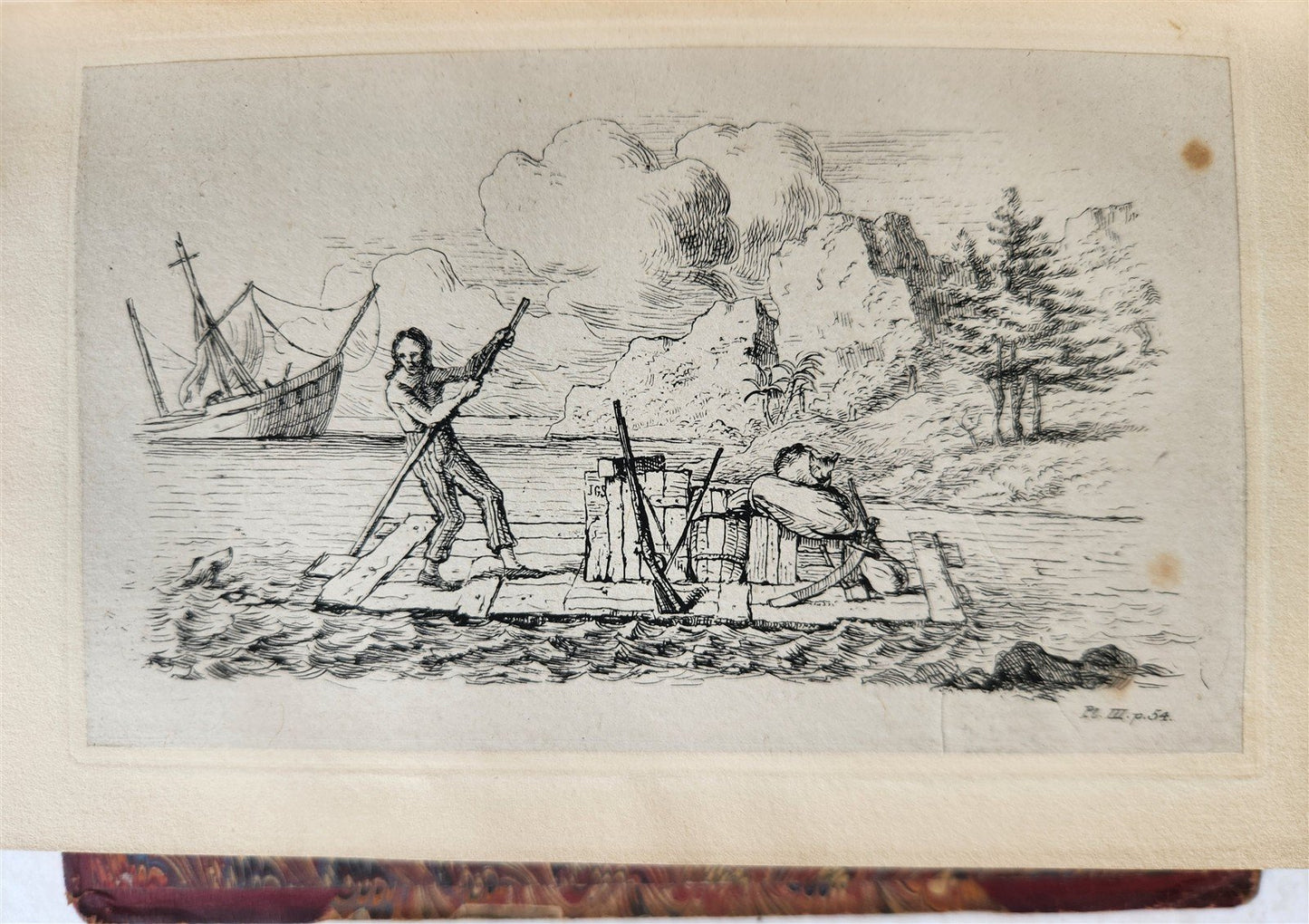 1831 LIFE & ADVENTURES of ROBINSON CRUSOE 2 VOLS antique ILLUSTRATED in ENGLISH