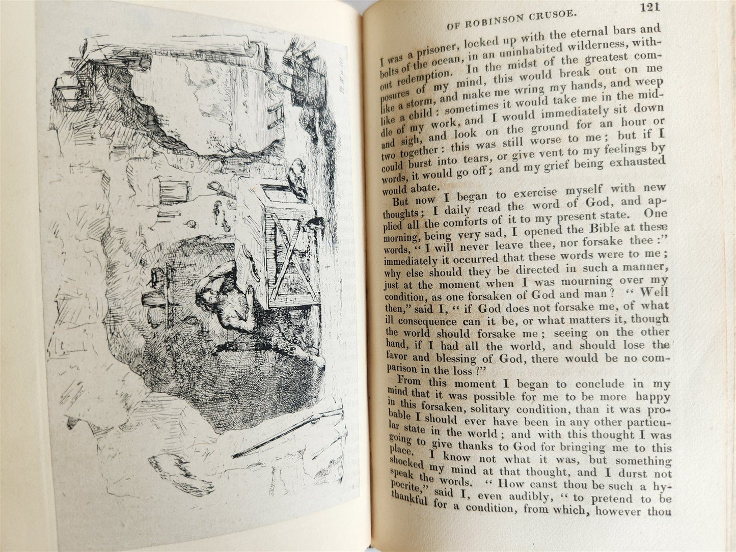 1831 LIFE & ADVENTURES of ROBINSON CRUSOE 2 VOLS antique ILLUSTRATED in ENGLISH