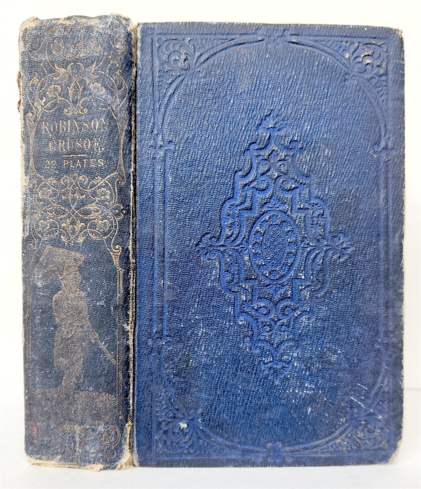 1838 SURPRISING ADVENTURES of ROBINSON CRUSOE antique ILLUSTRATED English