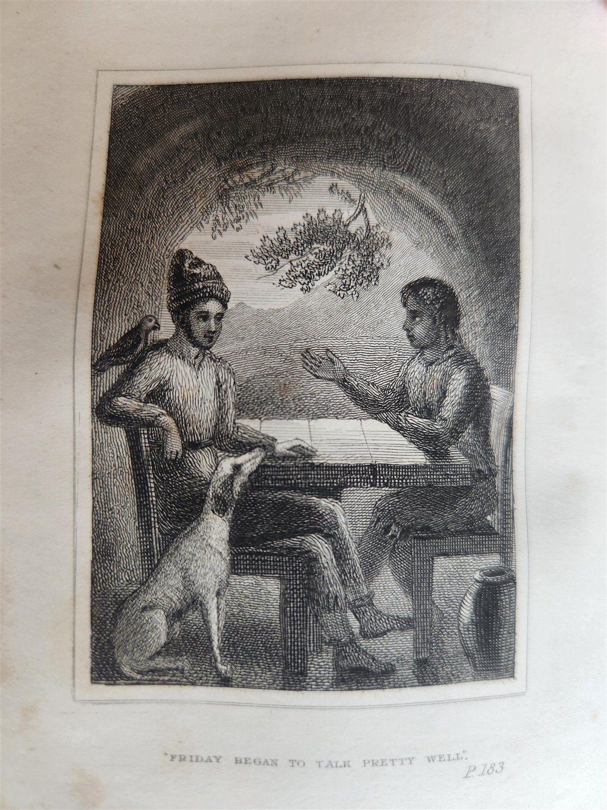 1838 SURPRISING ADVENTURES of ROBINSON CRUSOE antique ILLUSTRATED English
