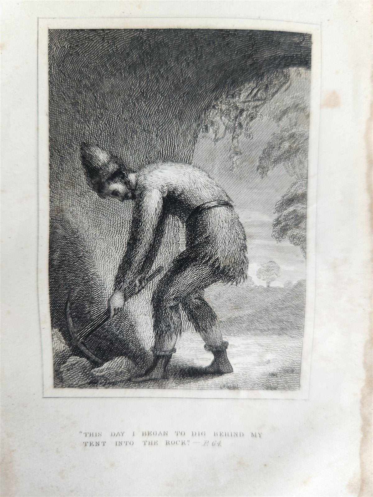 1838 SURPRISING ADVENTURES of ROBINSON CRUSOE antique ILLUSTRATED English