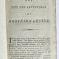 1792 LIFE & ADVENTURES of ROBINSON CRUSOE Edinburgh antique ILLUSTRATED English