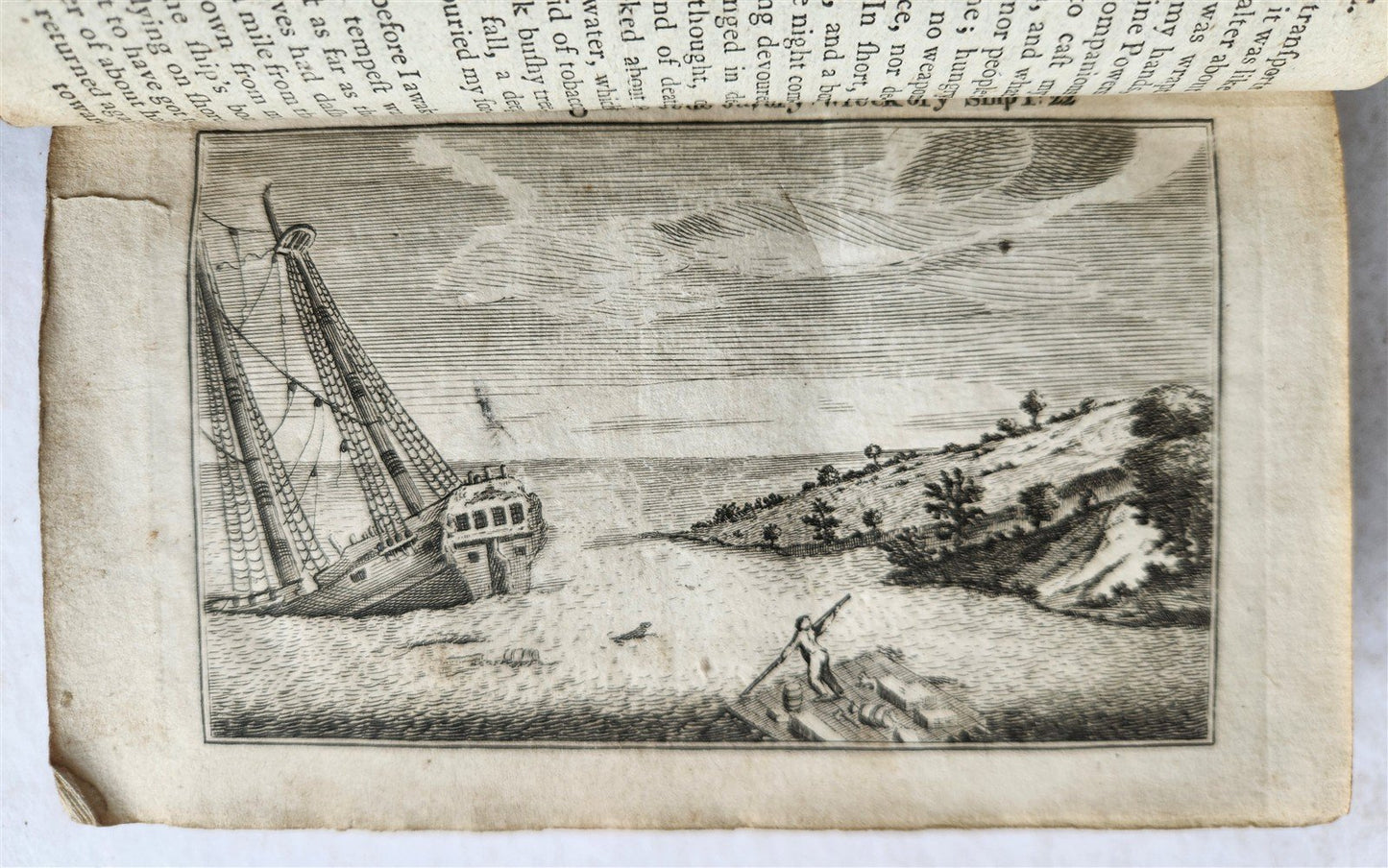 1792 LIFE & ADVENTURES of ROBINSON CRUSOE Edinburgh antique ILLUSTRATED English