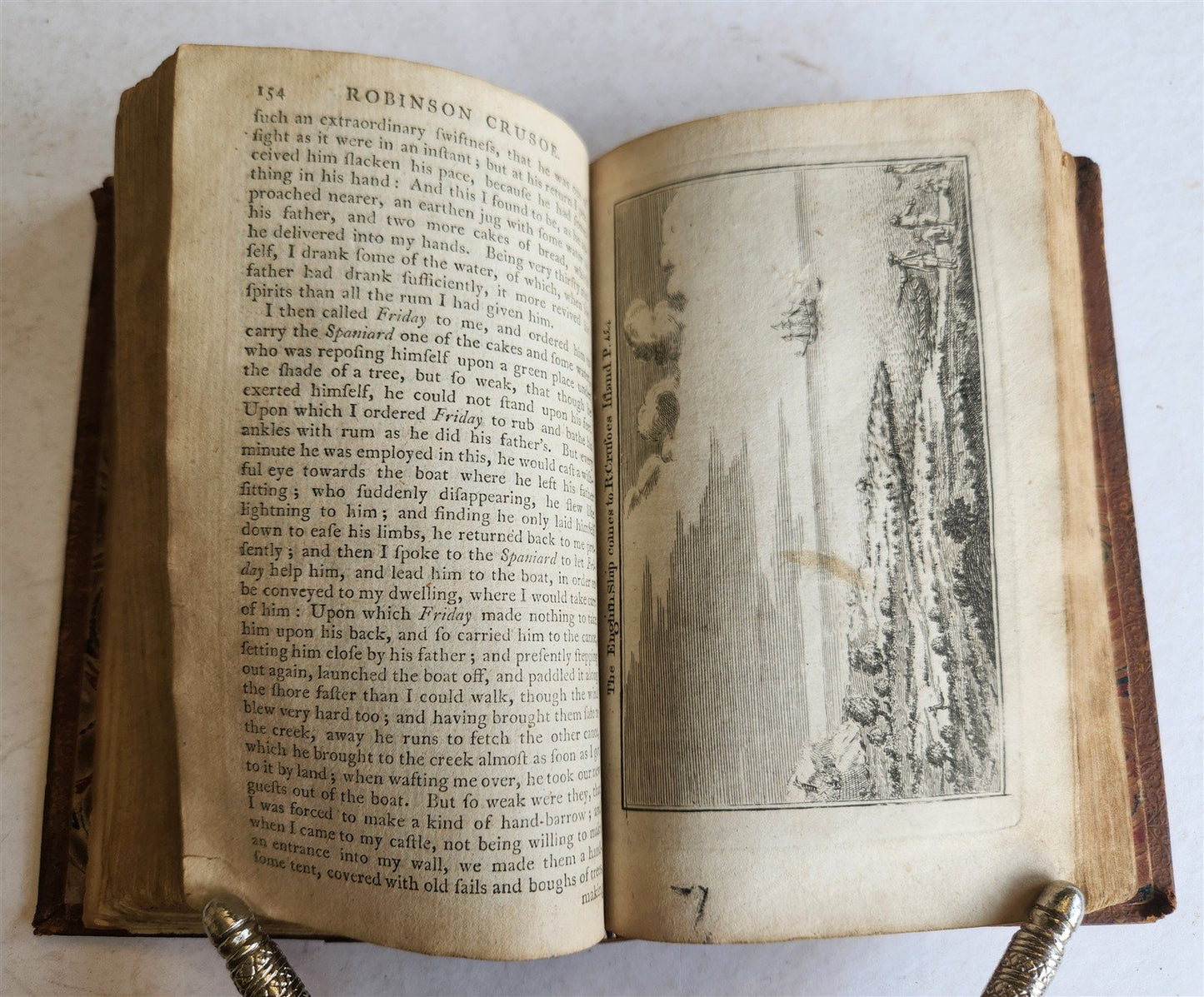1792 LIFE & ADVENTURES of ROBINSON CRUSOE Edinburgh antique ILLUSTRATED English
