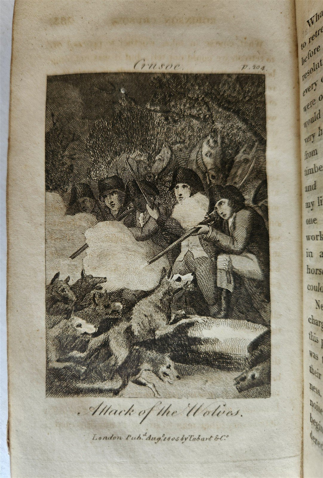 1813 THE LIFE AND ADVENTURES of ROBINSON CRUSOE antique ILLUSTRATED English