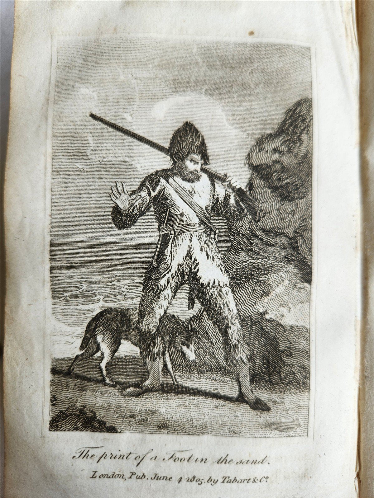1813 THE LIFE AND ADVENTURES of ROBINSON CRUSOE antique ILLUSTRATED English