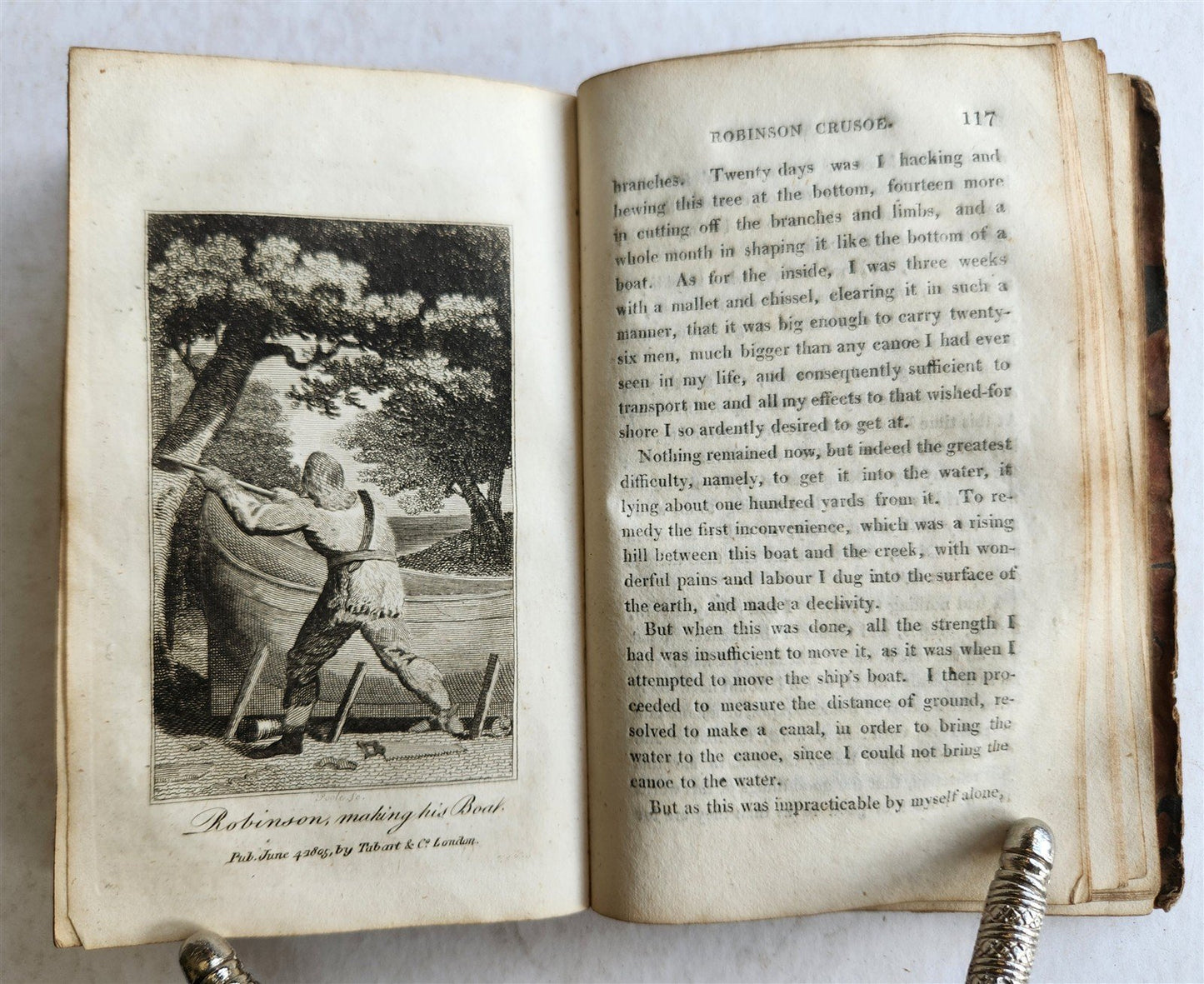 1813 THE LIFE AND ADVENTURES of ROBINSON CRUSOE antique ILLUSTRATED English