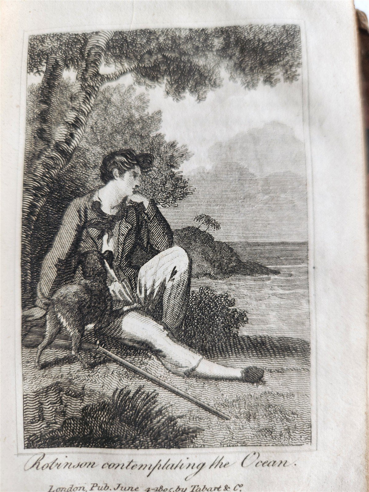1813 THE LIFE AND ADVENTURES of ROBINSON CRUSOE antique ILLUSTRATED English