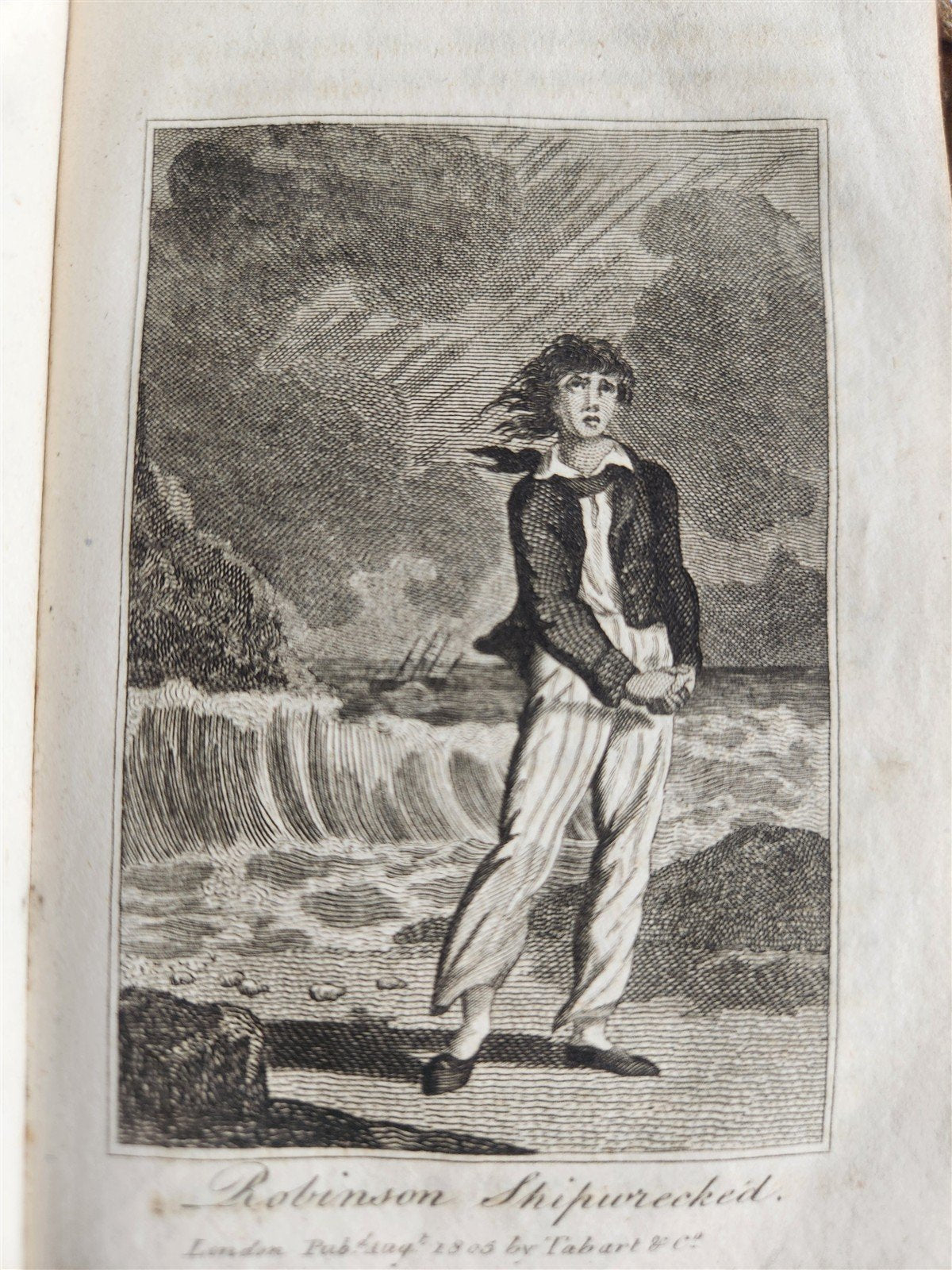 1813 THE LIFE AND ADVENTURES of ROBINSON CRUSOE antique ILLUSTRATED English