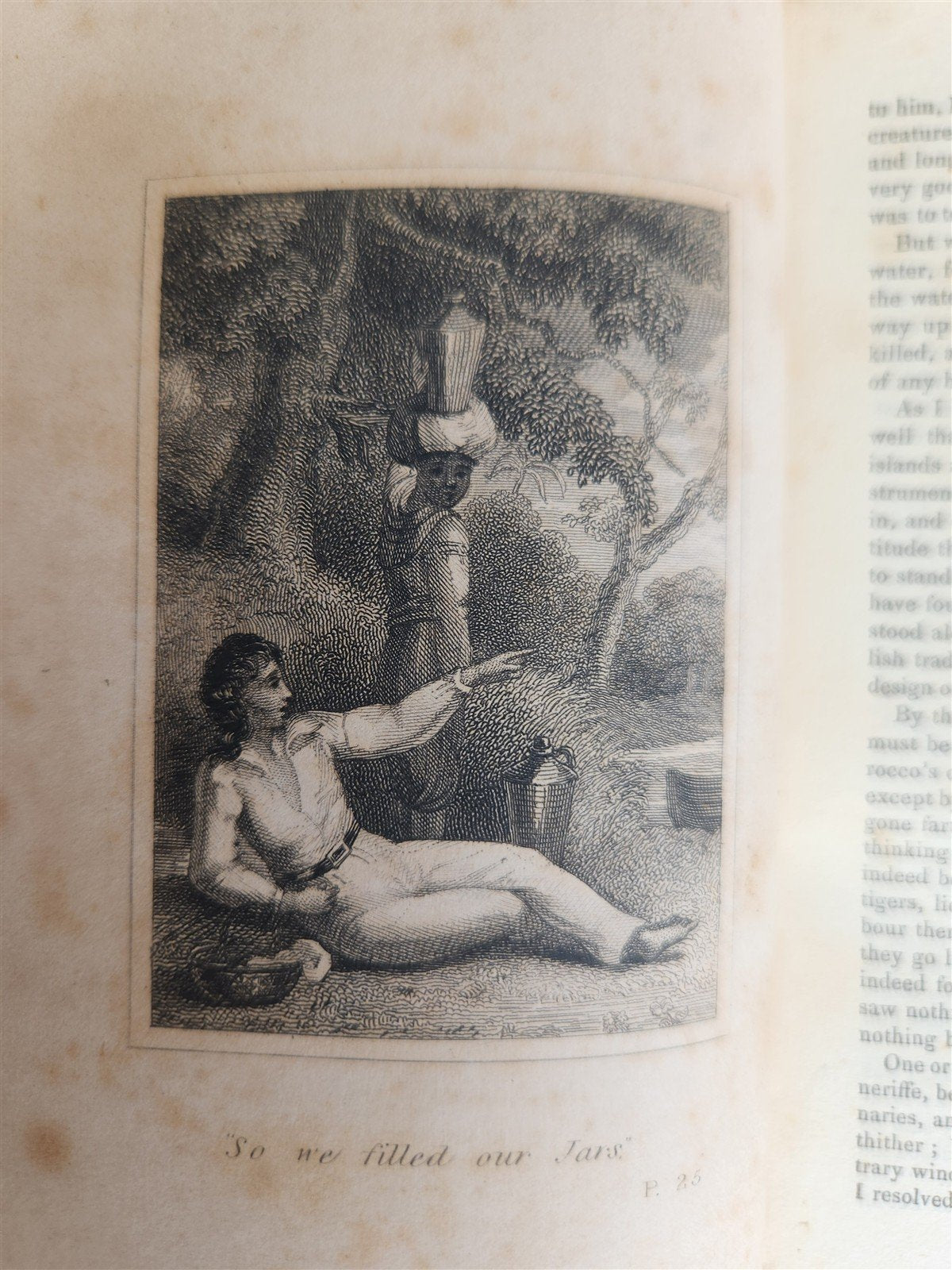 1831 THE LIFE AND ADVENTURES of ROBINSON CRUSOE antique ILLUSTRATED English