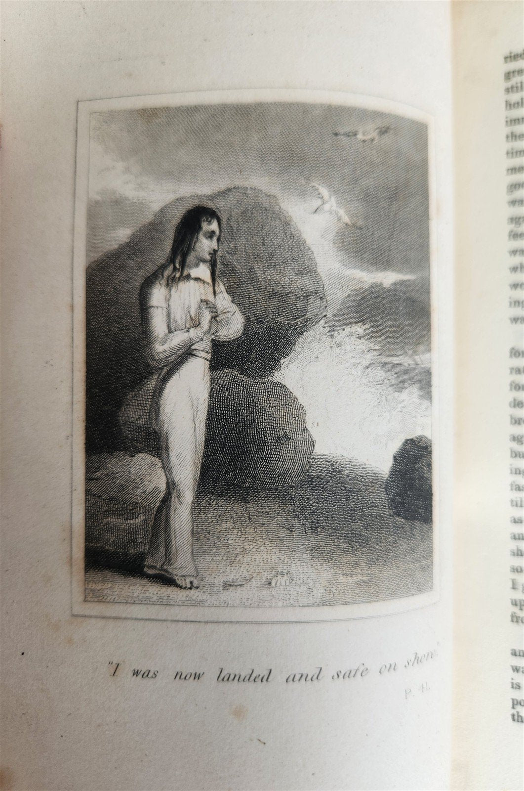 1831 THE LIFE AND ADVENTURES of ROBINSON CRUSOE antique ILLUSTRATED English