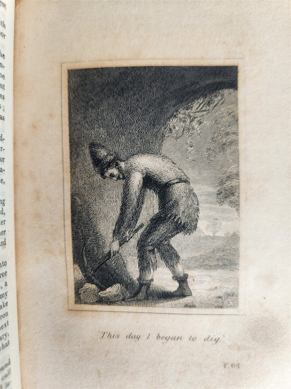 1831 THE LIFE AND ADVENTURES of ROBINSON CRUSOE antique ILLUSTRATED English