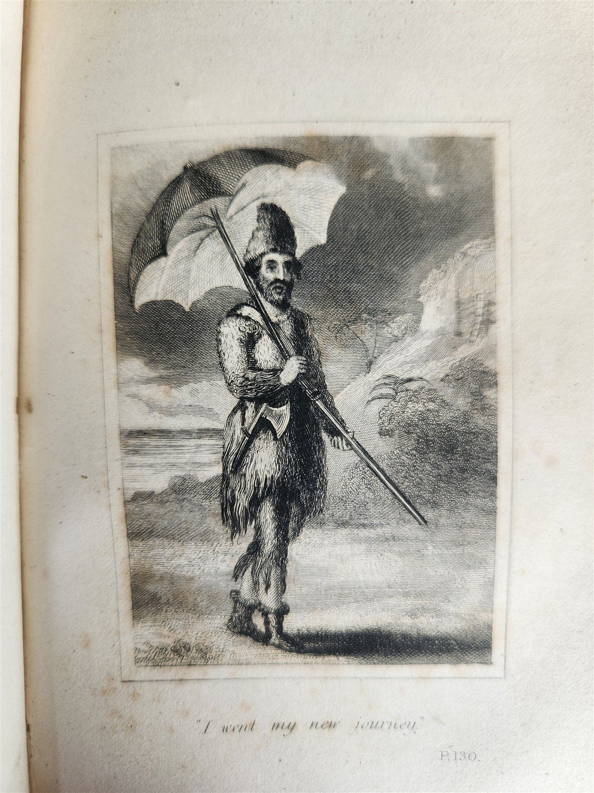 1831 THE LIFE AND ADVENTURES of ROBINSON CRUSOE antique ILLUSTRATED English
