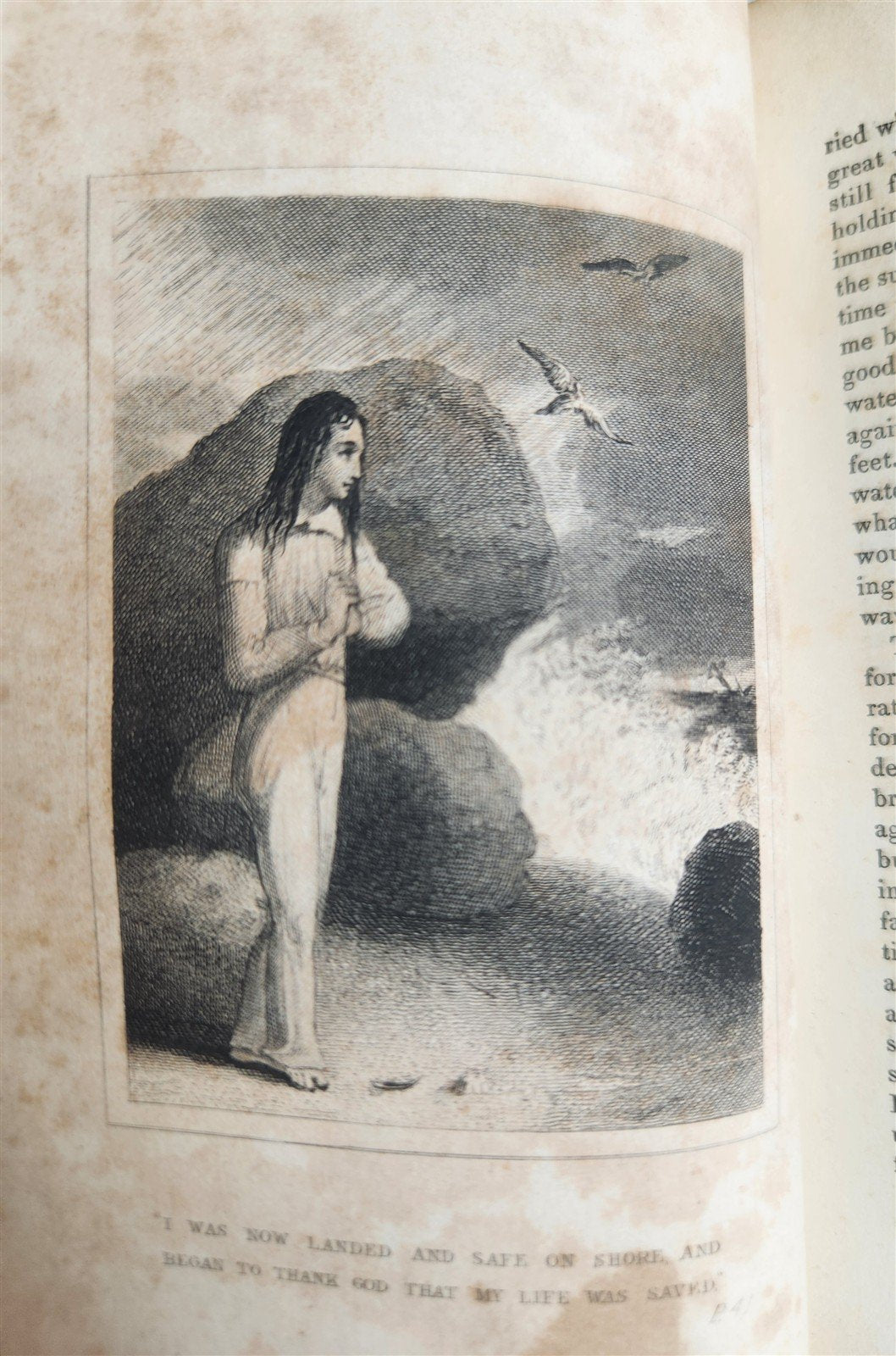 1832 SURPRISING ADVENTURES of ROBINSON CRUSOE antique ILLUSTRATED English