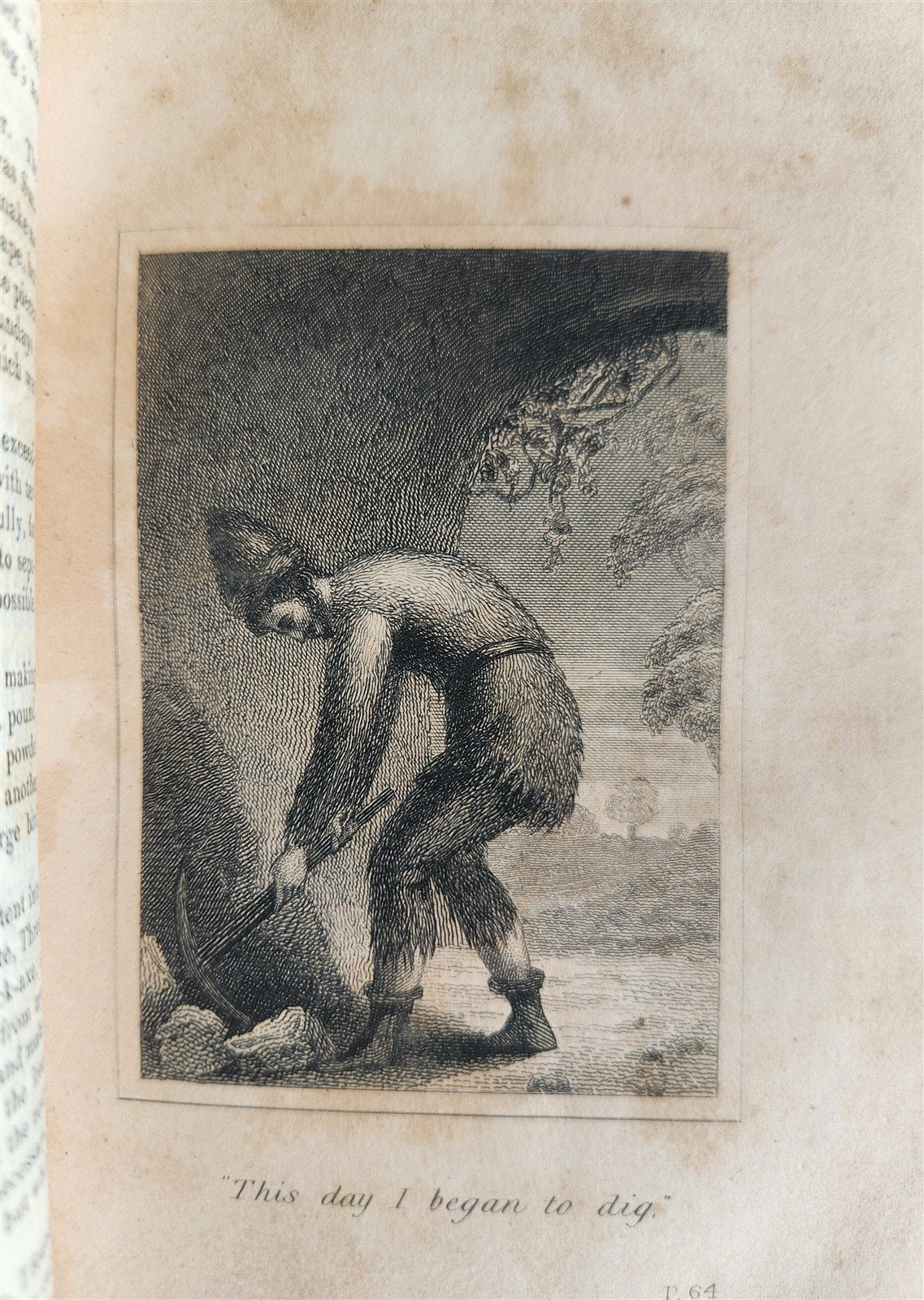 1832 SURPRISING ADVENTURES of ROBINSON CRUSOE antique ILLUSTRATED English