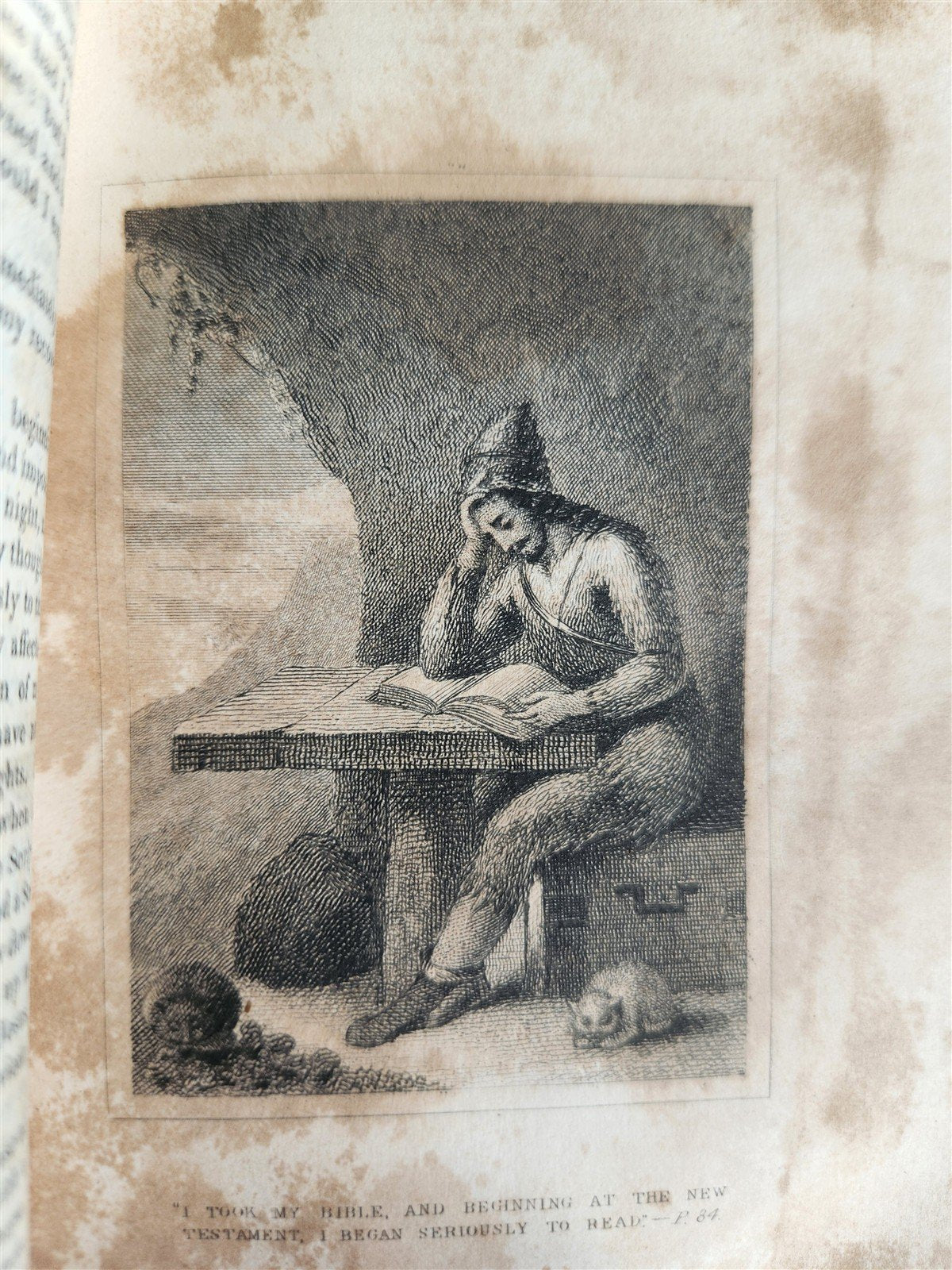 1832 SURPRISING ADVENTURES of ROBINSON CRUSOE antique ILLUSTRATED English