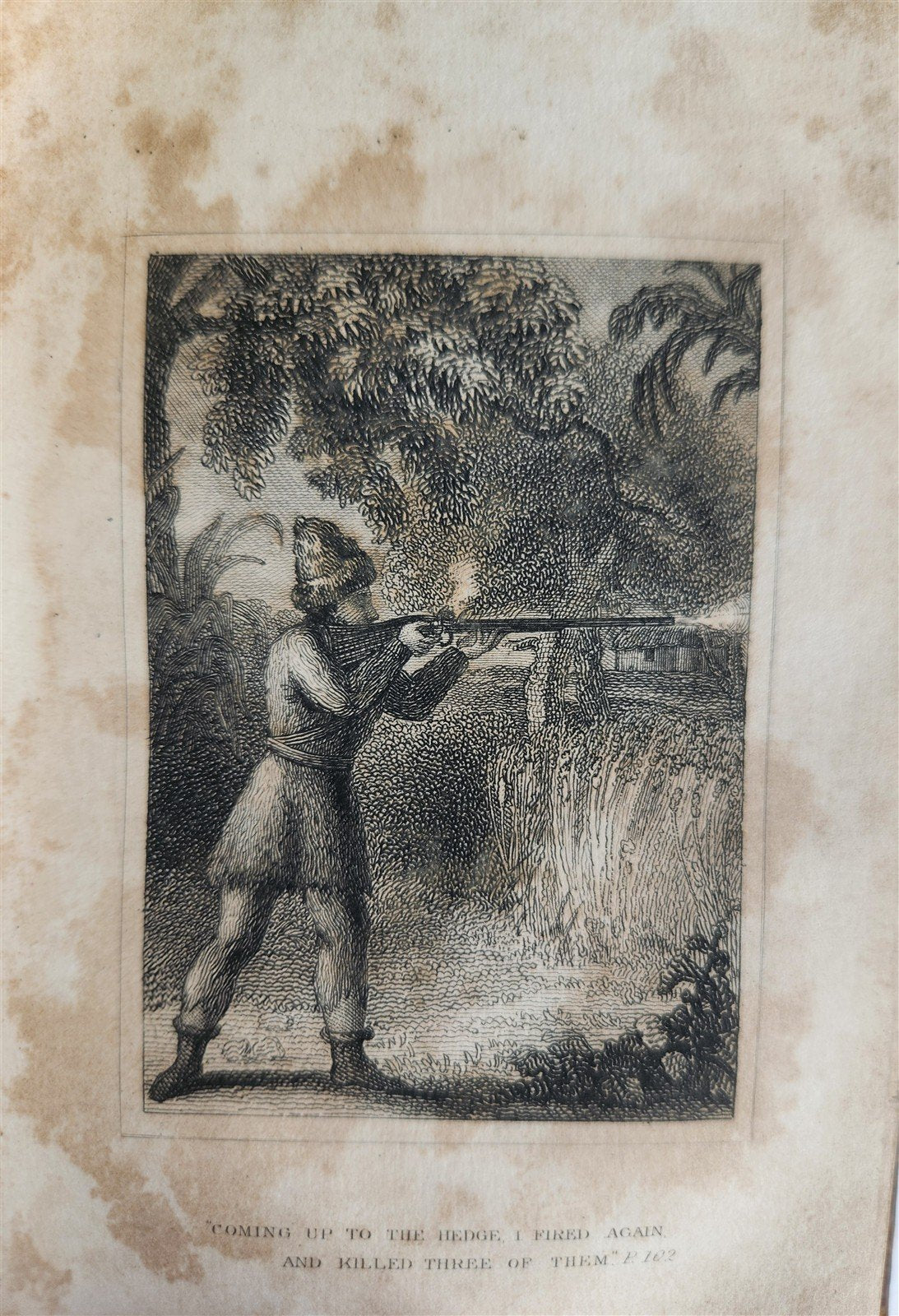 1832 SURPRISING ADVENTURES of ROBINSON CRUSOE antique ILLUSTRATED English