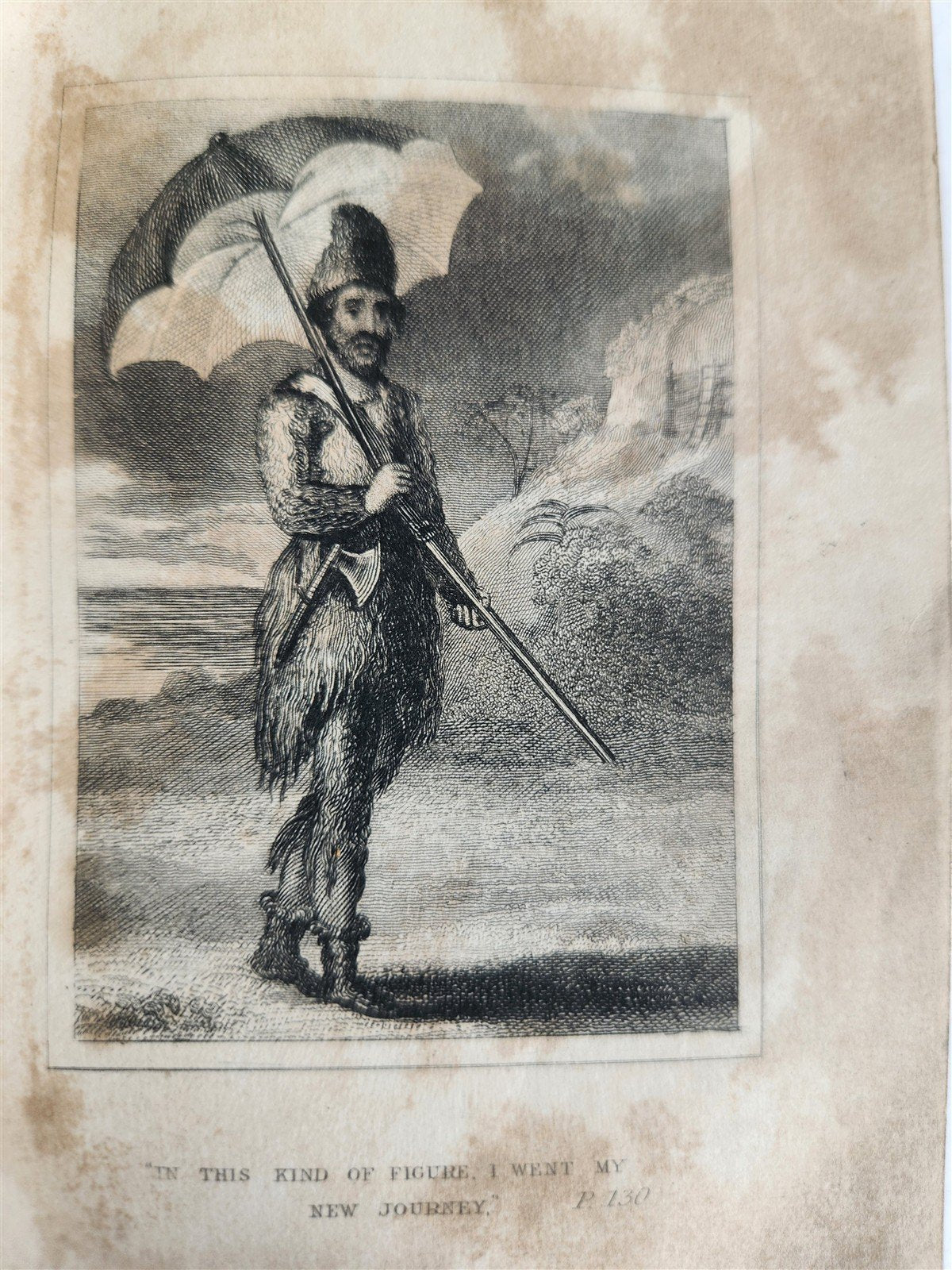 1832 SURPRISING ADVENTURES of ROBINSON CRUSOE antique ILLUSTRATED English