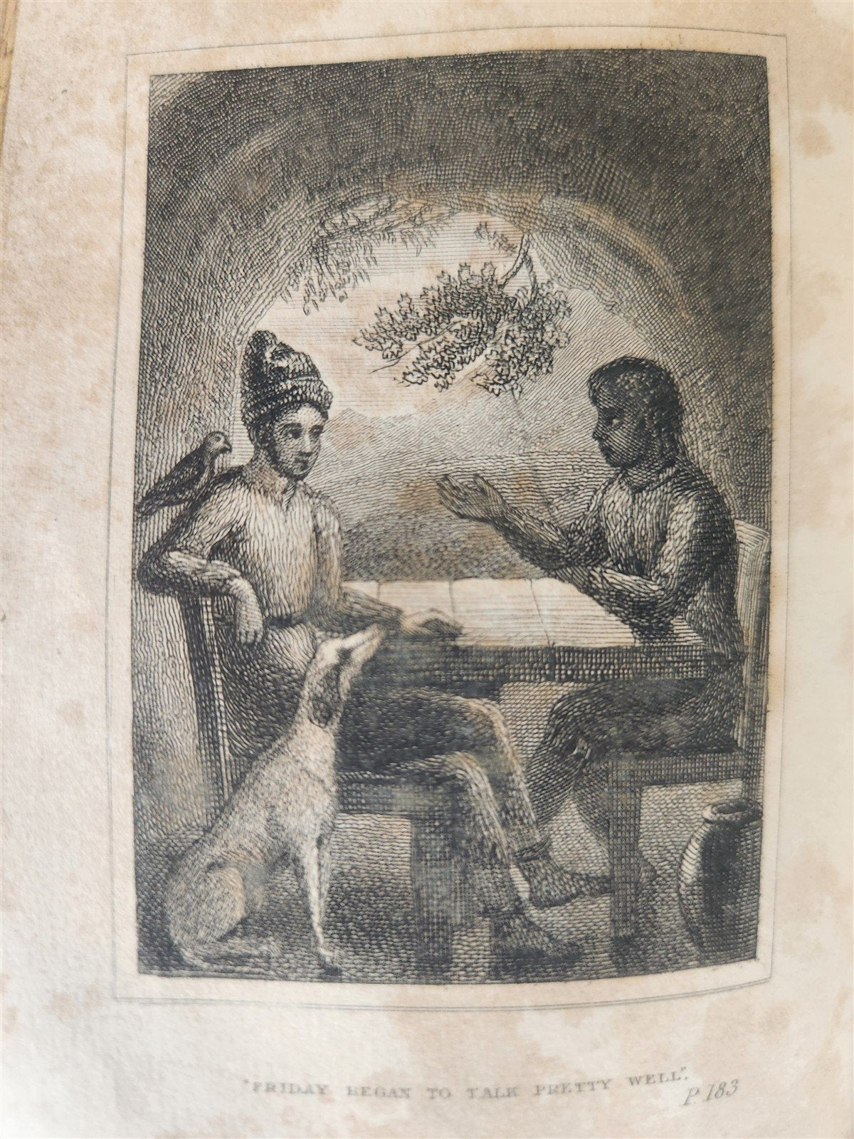 1832 SURPRISING ADVENTURES of ROBINSON CRUSOE antique ILLUSTRATED English