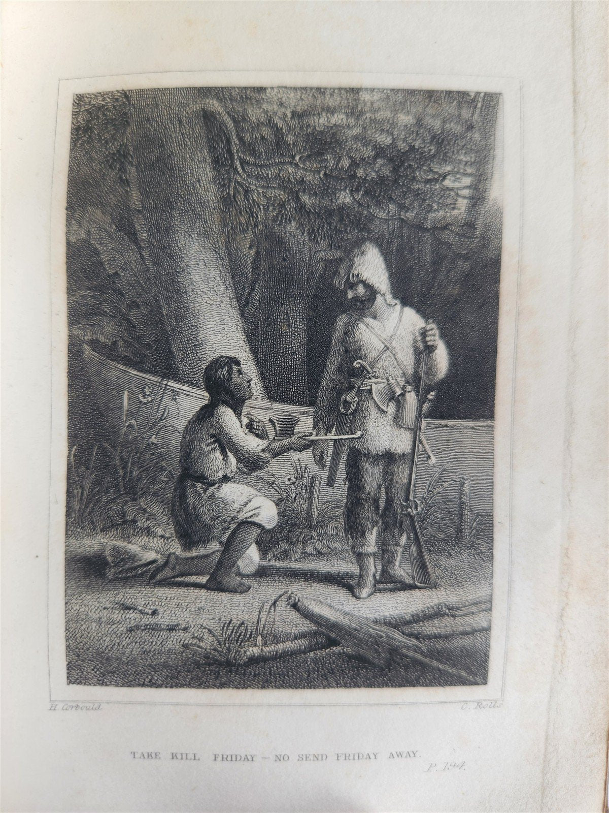 1832 SURPRISING ADVENTURES of ROBINSON CRUSOE antique ILLUSTRATED English