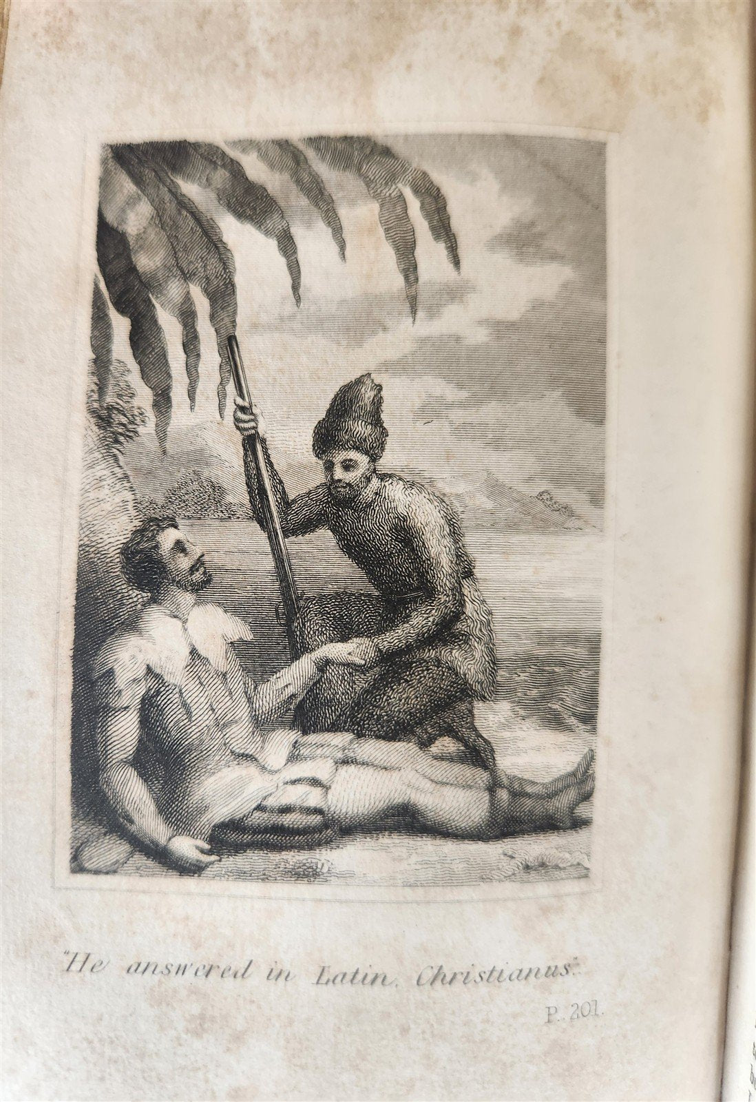 1832 SURPRISING ADVENTURES of ROBINSON CRUSOE antique ILLUSTRATED English