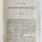 1842 LIFE AND ADVENTURES of ROBINSON CRUSOE antique in English London