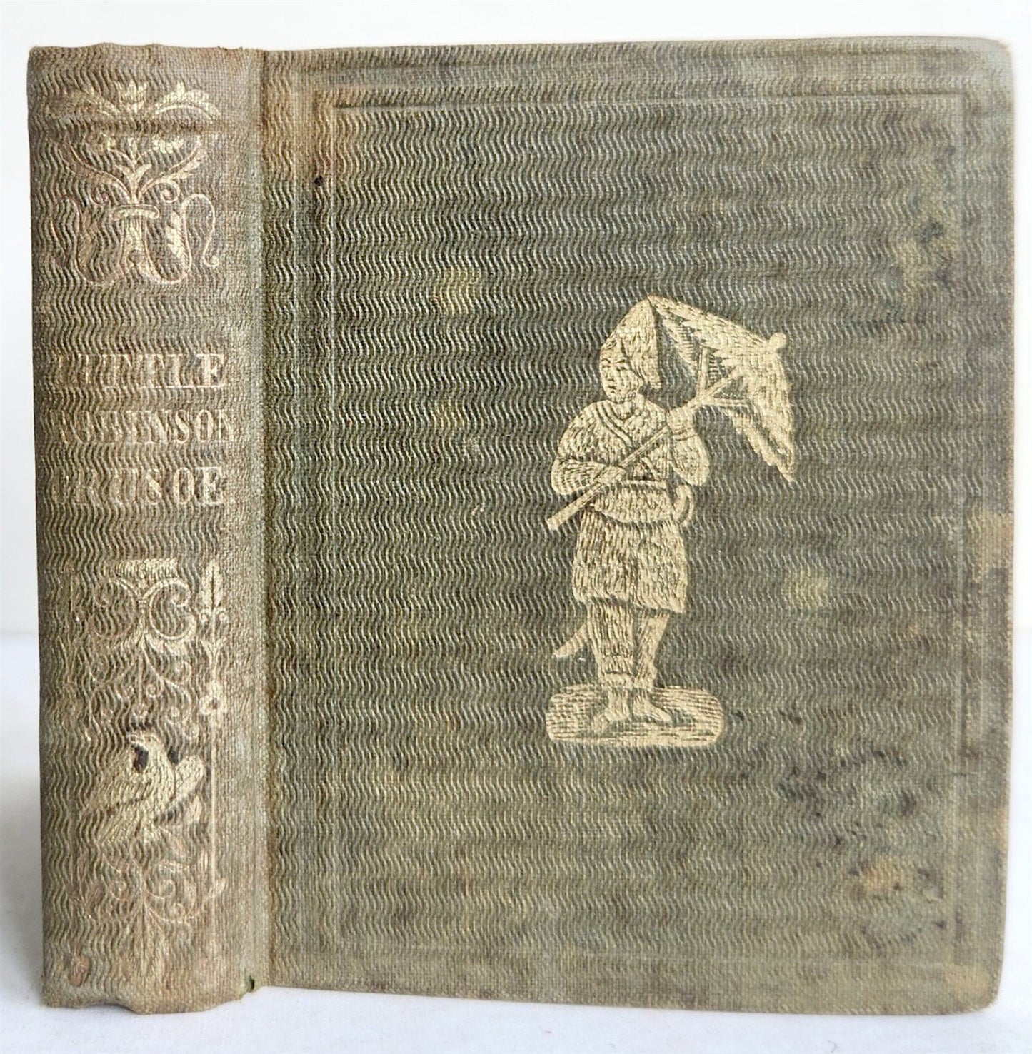 1850 LITTLE ROBINSON CRUSOE antique ILLUSTRATED English Philadelphia Americana