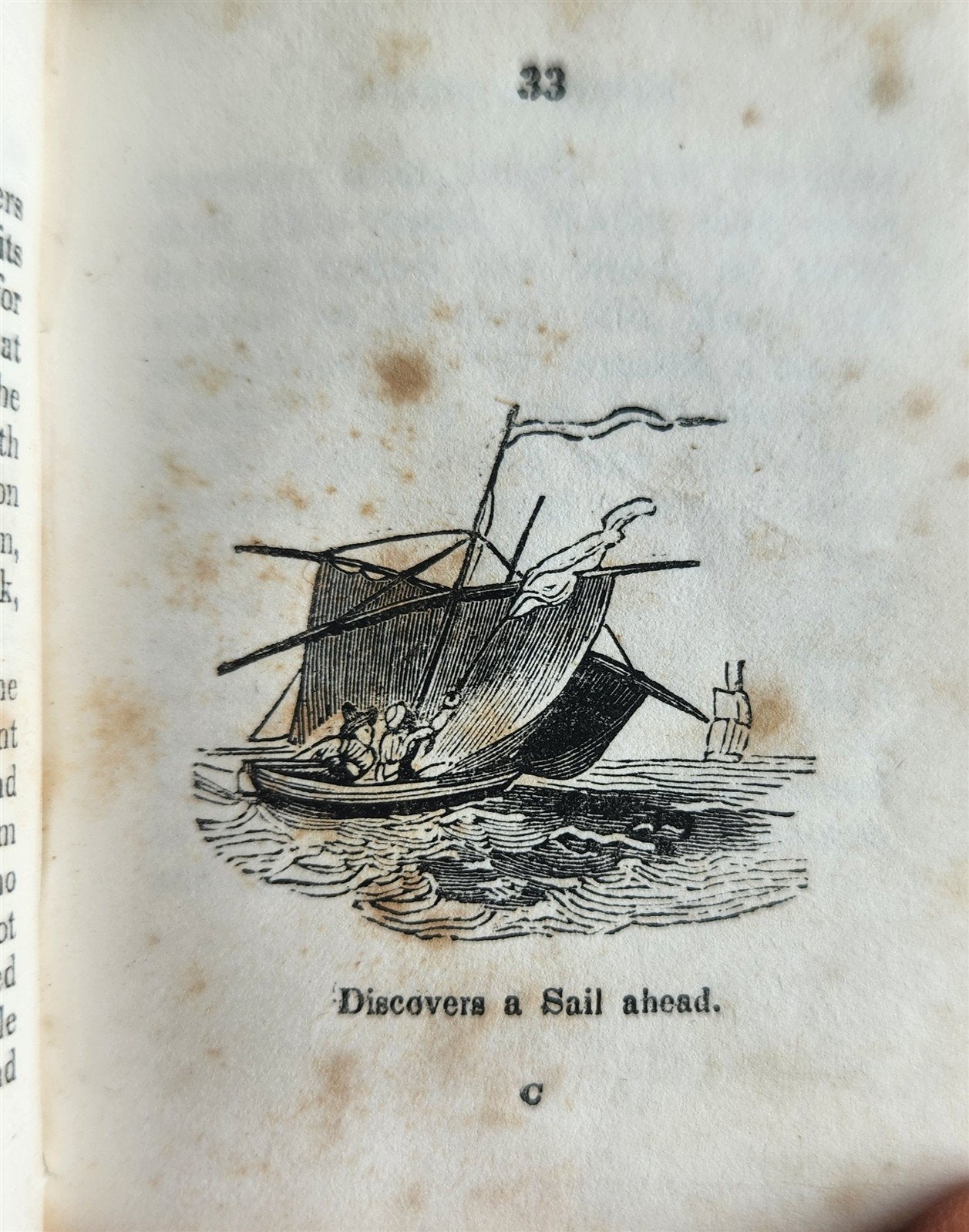 1850 LITTLE ROBINSON CRUSOE antique ILLUSTRATED English Philadelphia Americana