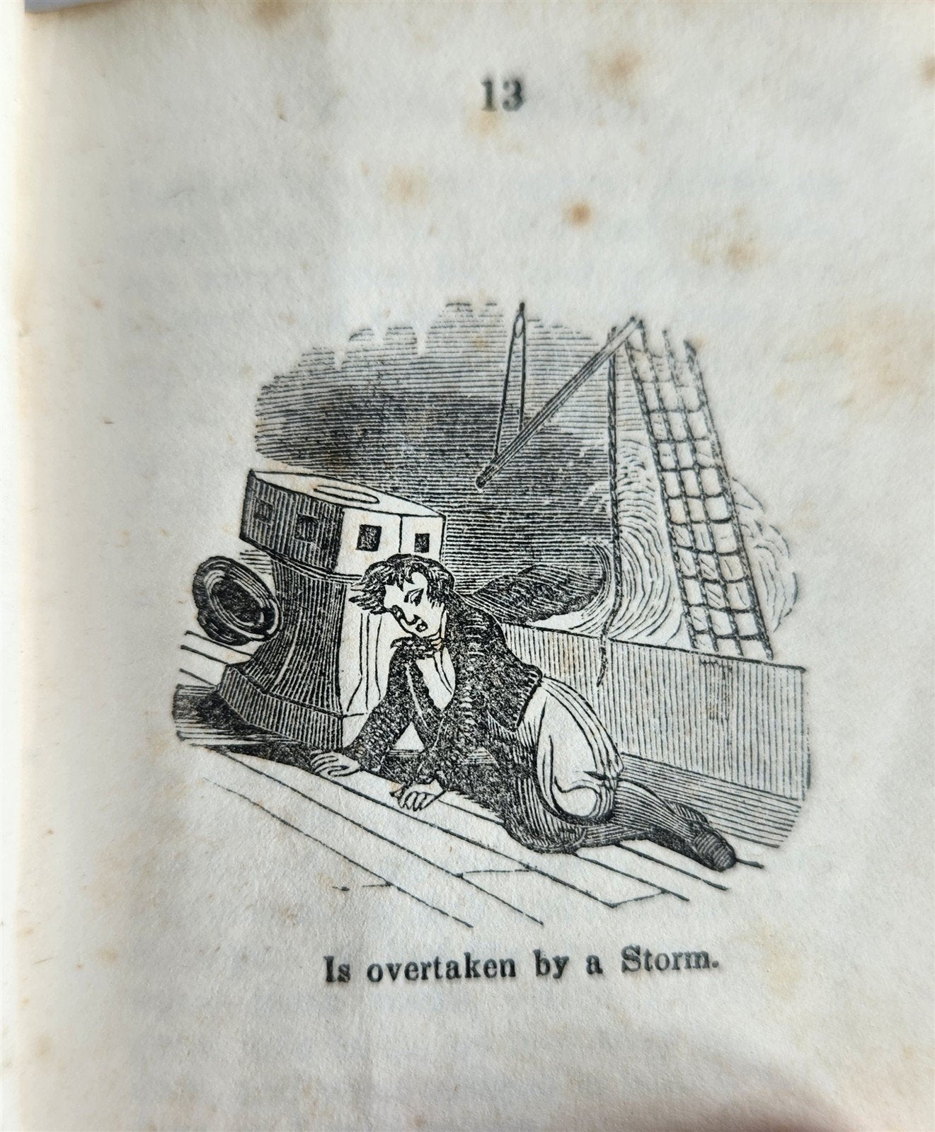 1850 LITTLE ROBINSON CRUSOE antique ILLUSTRATED English Philadelphia Americana