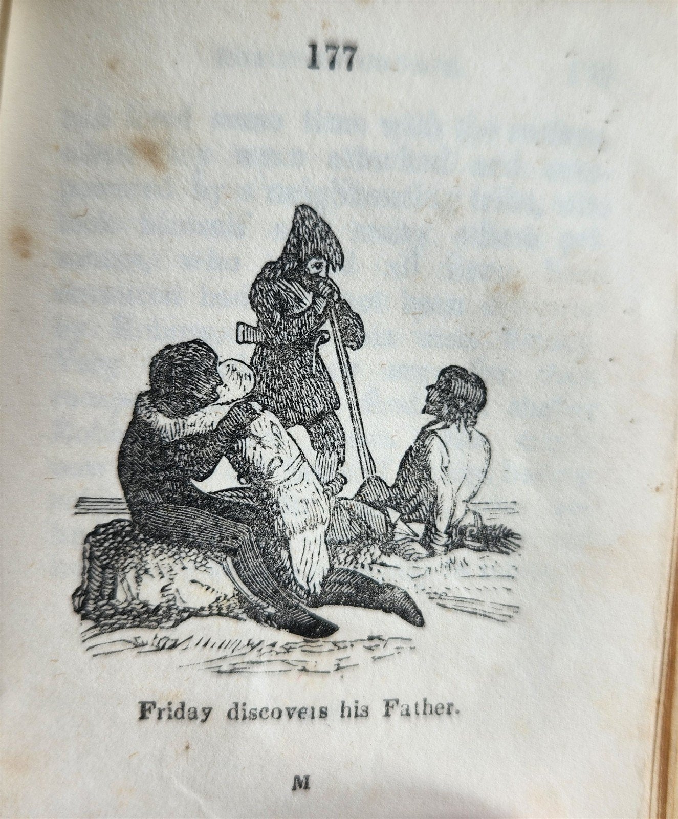 1850 LITTLE ROBINSON CRUSOE antique ILLUSTRATED English Philadelphia Americana