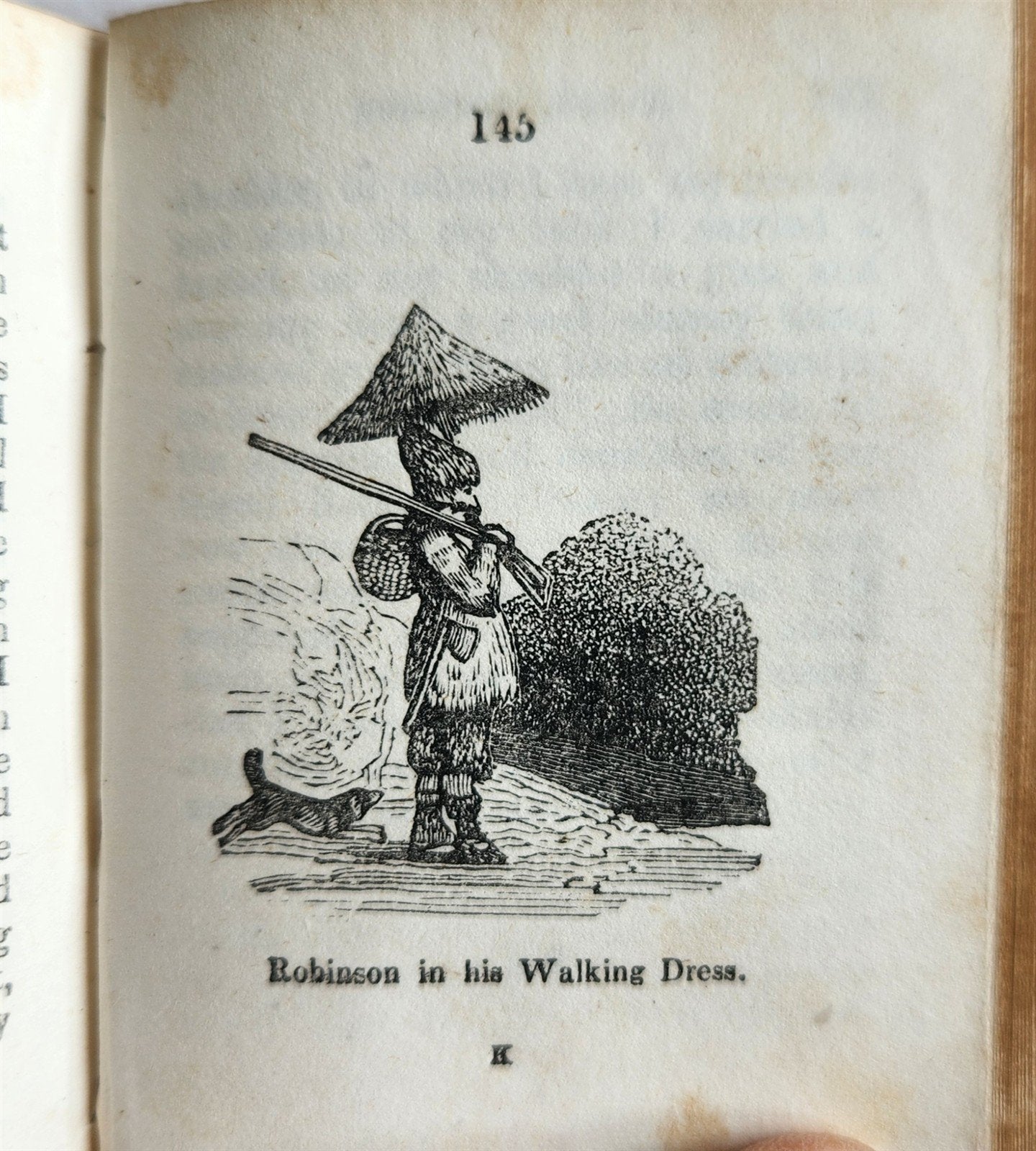 1850 LITTLE ROBINSON CRUSOE antique ILLUSTRATED English Philadelphia Americana