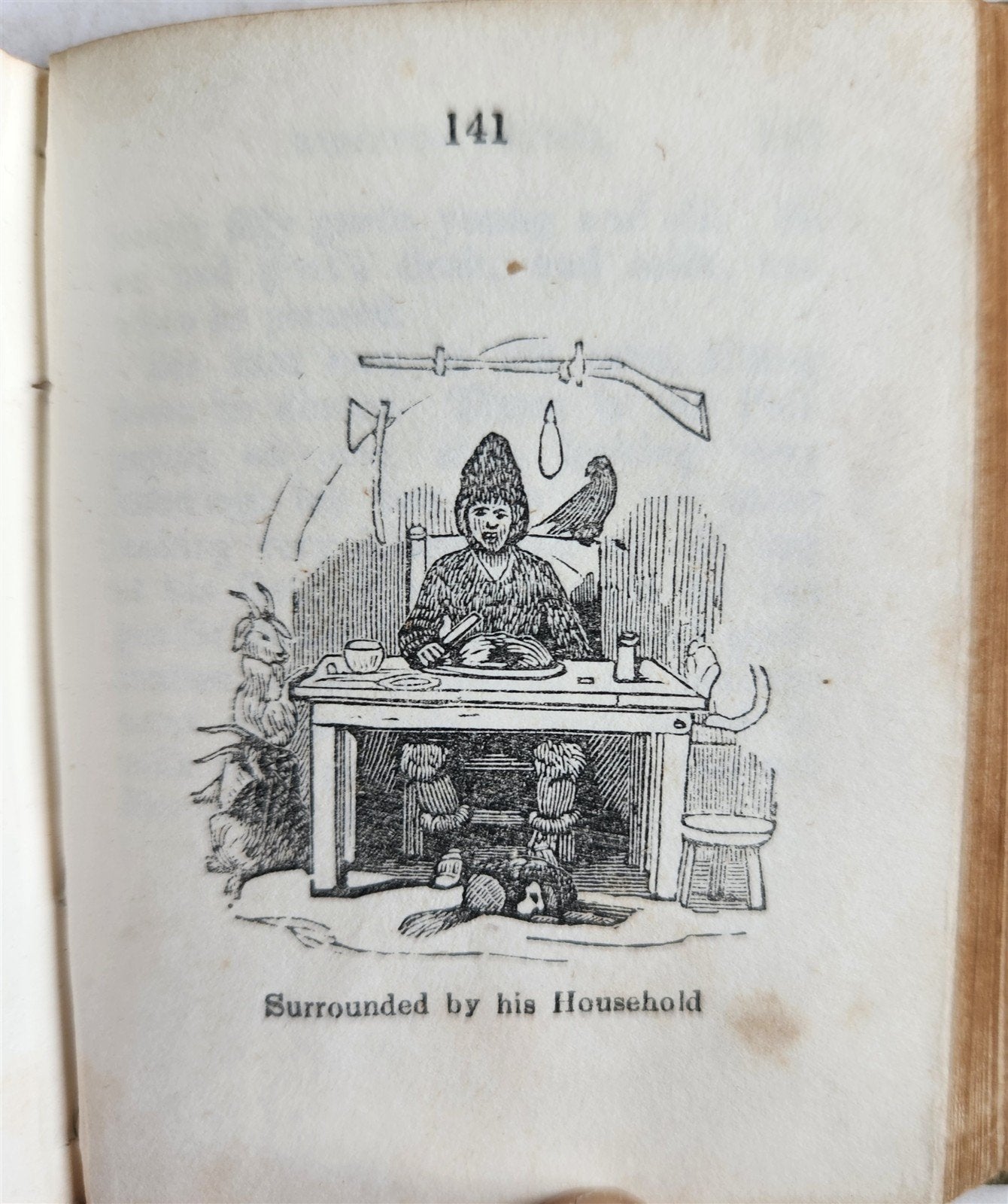 1850 LITTLE ROBINSON CRUSOE antique ILLUSTRATED English Philadelphia Americana